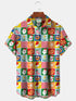 Men's Christmas Funny Graphic Short Sleeve Hawaiian Shirt